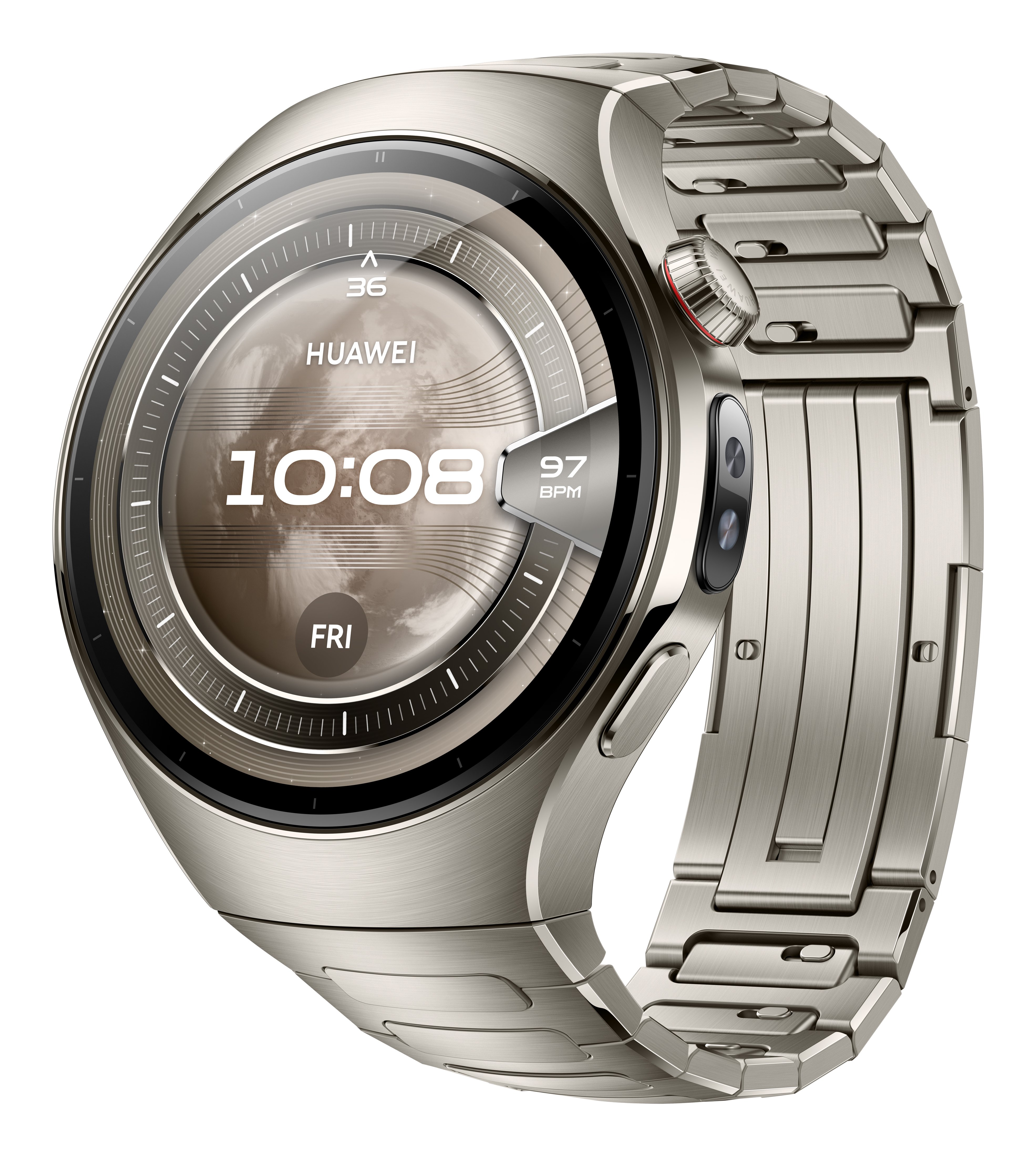 Huawei Watch 5 46mm 1.5" AMOLED Titan Silber