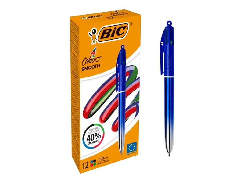 BIC 4 Colours Smooth Gradient metallic Blau