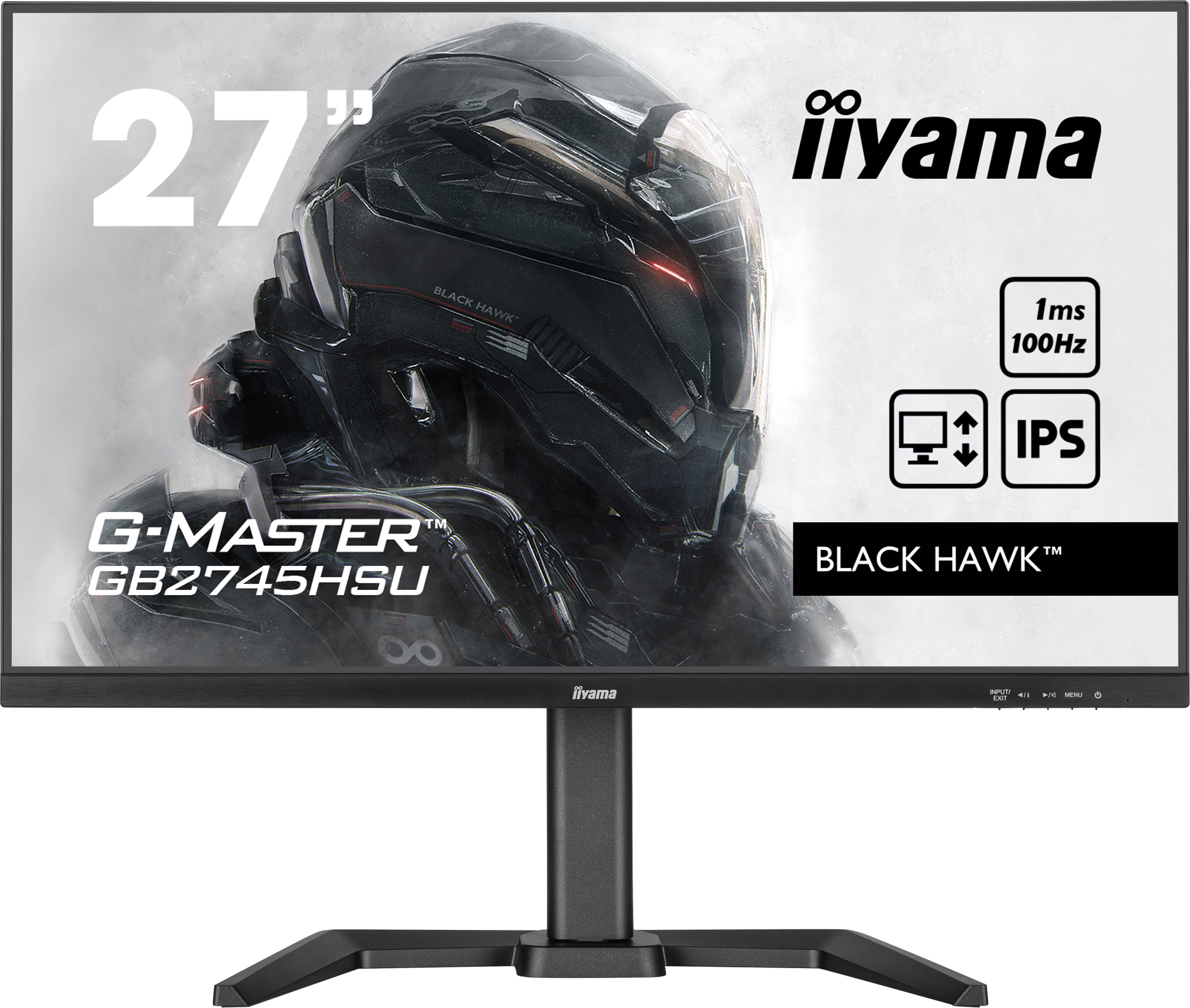 IIyama TFT 27,0"/68,5cm G-Master GB2745HSU Black Hawk *schwarz* 16:9 [Energieklasse E] (GB2745HSU-B2)