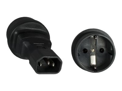MicroConnect PE14CEEAD Netzstecker-Adapter C14 auf Typ F Schwarz