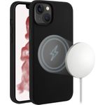 Vivanco Mag Hype. Etui-Typ: Cover, Markenkompatibilität: Apple, Kompatibilität: iPhone 14 Plus, Maximale Bildschirmgröße: 17 cm (6.7" ), Oberflächenfärbung: Monochromatisch, Produktfarbe: Schwarz (MHCVVIPH14MBK)