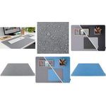 sigel Schreibunterlage Eyestyle, 600 x 450 mm hellgrau/schwarz, aus recyceltem PP & PET, beidseitig - 1 Stück (SA200)