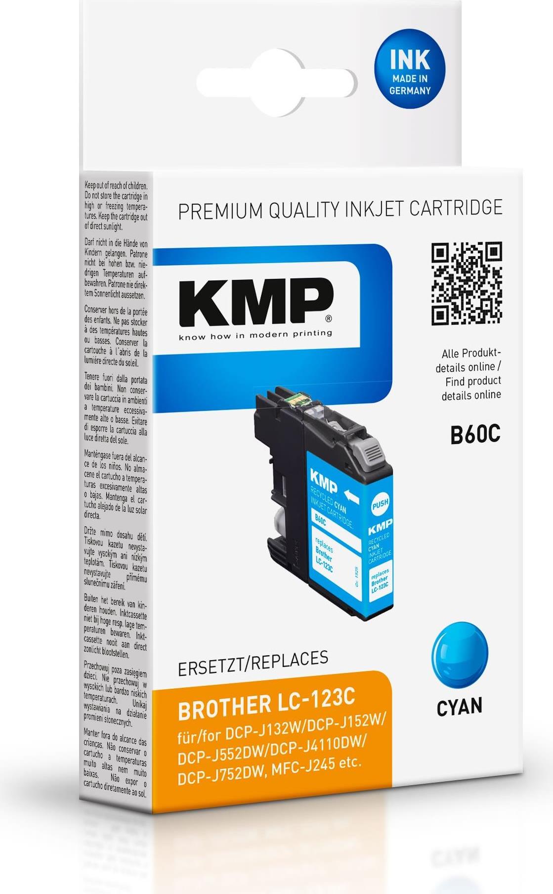KMP B60C 6,6 ml Cyan (1525,4003)