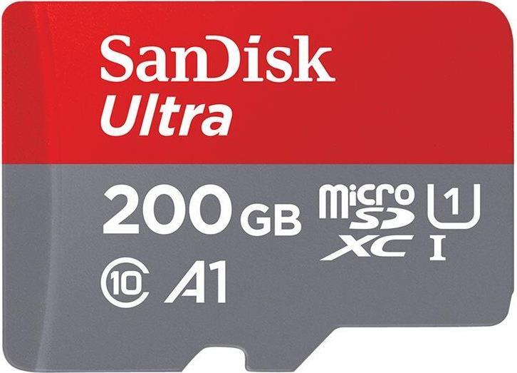 SanDisk Ultra Flash-Speicherkarte (microSDXC-an-SD-Adapter inbegriffen) (SDSQUA4-200G-GN6MA)