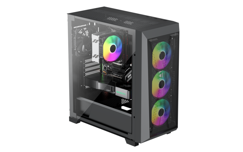 Xilence Xilent X X912.ARGB Mid Tower Schwarz