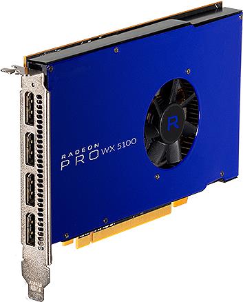 AMD Radeon Pro WX5100 8192MB,PCI-E 3.0,4xDP (100-505940)