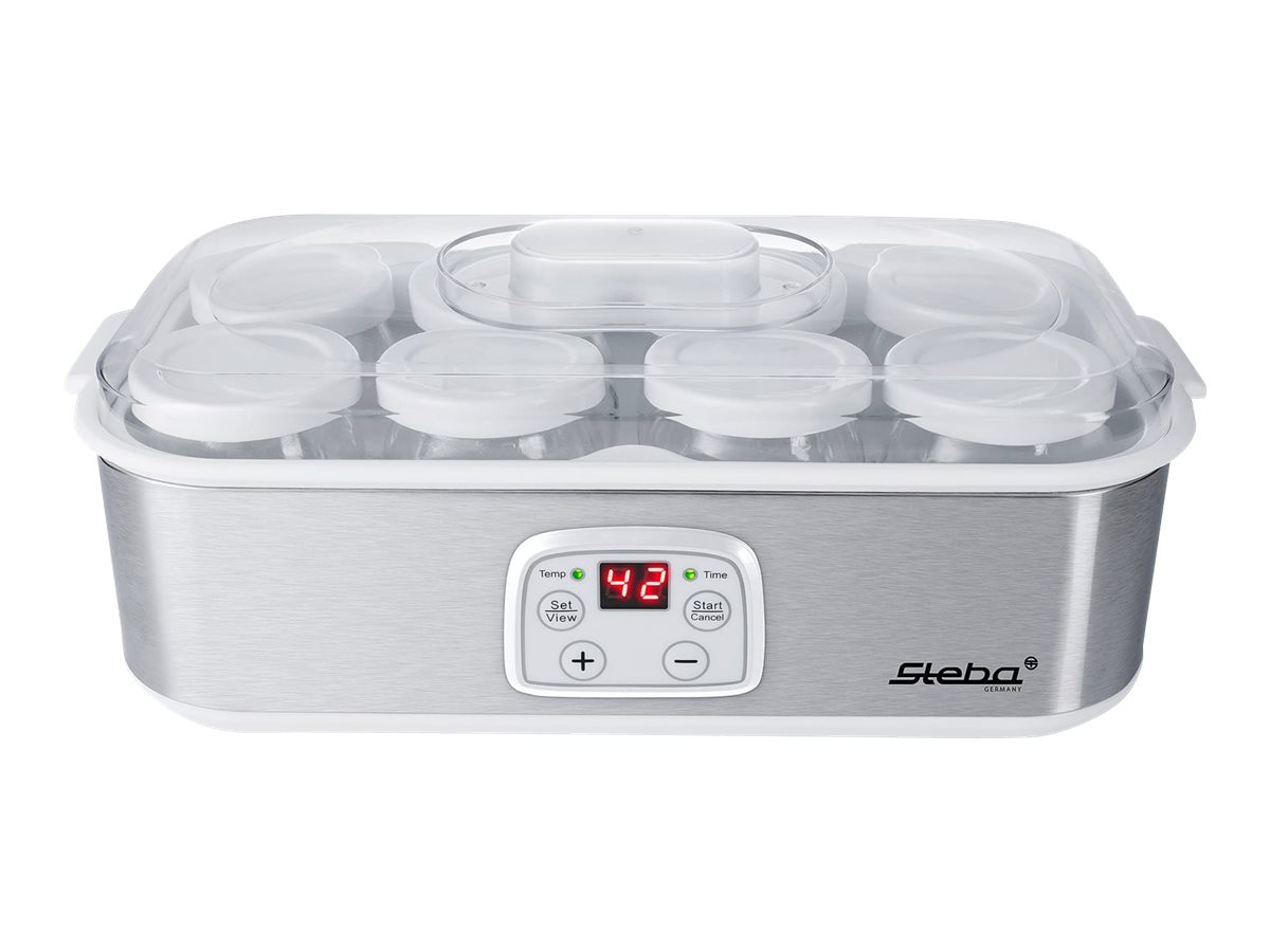 Steba JM 3 Joghurtbereiter 1,4 Liter 30 W Edelstahl/Weiß