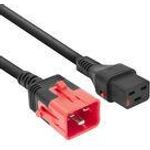 ACT Powercord C19 IEC Lock - C20 IEC Lock Dual Locking black 3 m, PC3640 (PL0003)