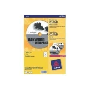 Avery CD/DVD Labels Classic Size - CD/DVD-Etiketten - weiß - 100 Stck. (L6043... - Avery CD/DVD Labels Classic Size - CD/DVD-Etiketten - weiß - 100 Stck. (L6043...