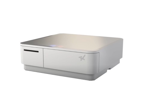 Star Micronics mPOP POS-Drucker mit Kassenlade Bluetooth 5.0 USB-C Weiß