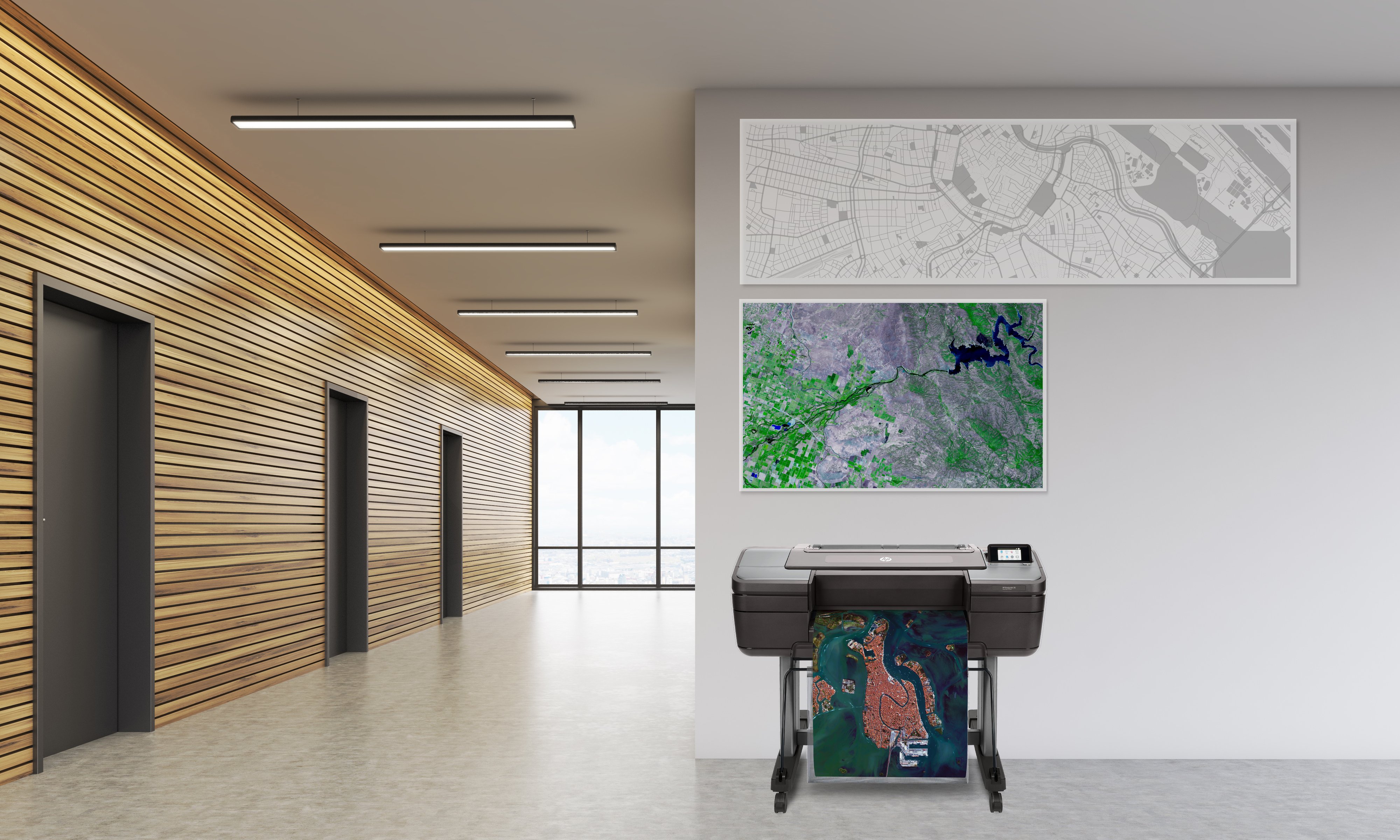 HP DesignJet Z6 44" PostScript Großformatdrucker Tintenstrahl 2400 x 1200 DPI Schwarz