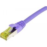 Patchkabel RJ45, CAT6A 500Mhz, 3m, lila, S-STP(S/FTP), TPE/LSZH(Ultraflex), AWG26, mitCat.7 Rohkabel, Synergy 21 (S217766)
