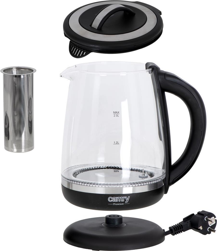 Camry CR 1290 Wasserkocher 1,7 l 2000 W Schwarz