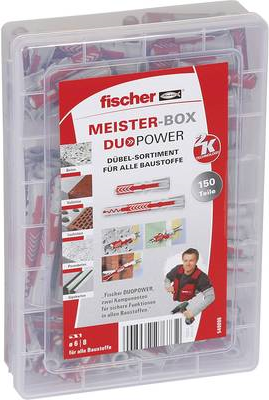 Fischer 540096 Meister-Box DUOPOWER kurz / lang (150) Inhalt 1 St. 2f. Lieferumfang 60x DUOPOWER 6 x 30, 40x DUOPOWER 8 (540096)