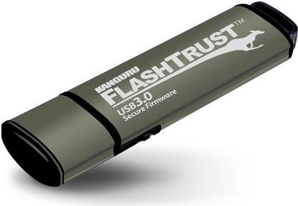 iStorage Kanguru FlashTrust 64 GB USB-Stick Grau