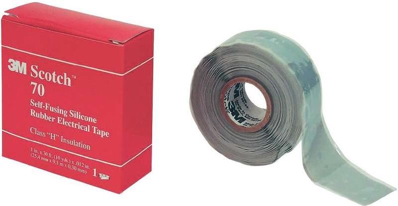 3M Selbstverschweißendes Kautschukband (L x B) 9 m x 25 mm Hell-Grau (RAL 7035) Silikon-Kautschuk Scotc (80-0140-0009-7)