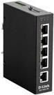 D-Link DIS 100G-5W - Switch - nicht verwaltet - 5 x 10/100/1000 - an DIN-Schiene montierbar, wandmontierbar