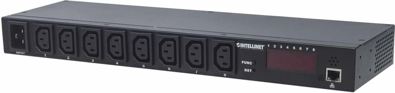 Intellinet 19" Intelligent 8-Port PDU 8x IEC C13 Ethernet Schwarz