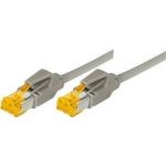 Patchkabel S/FTP, PiMF, Cat 6a, grau, 25,0 m Für 10 Gigabit/s, halogenfrei, mit Draka-Kabel und Hirosesteckern TM31 (bisherige Bezeichnung S/STP) (72225)