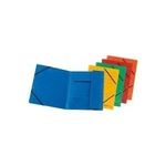 herlitz Eckspannermappe easyorga, A4, Colorspankarton farbig 3 Einschlagklappen, 2 praktische Gummizüge, schwarzer - 10 Stück (10902864)