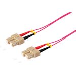 S/CONN maximum connectivity LWL-Duplex Patchkabel SC/SC 50/125µ, OM4, violett, 1,0m (77915/4)