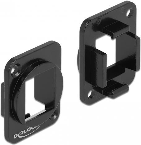 Delock Keystone Mounting 1 Port for D-type metal (86745)