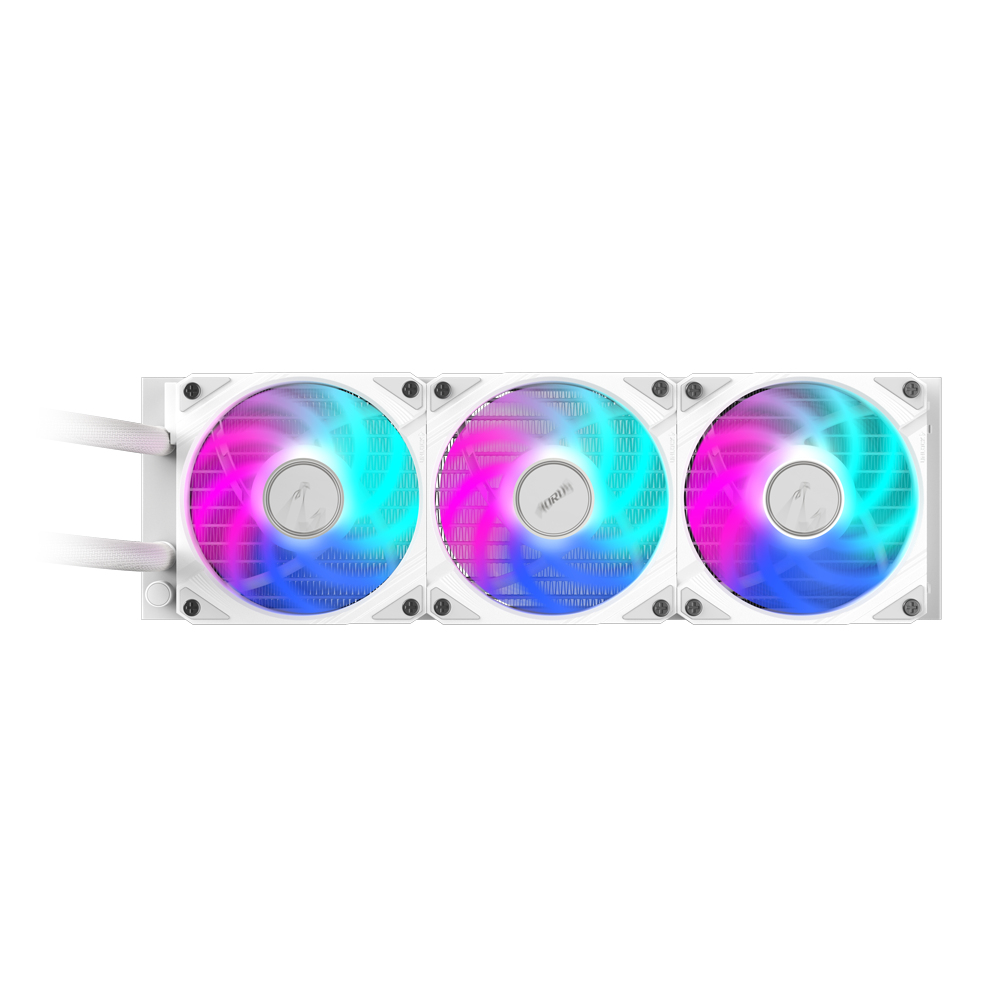 Gigabyte AORUS WATERFORCE II 360 ICE 360 mm All-in-One-Flüssigkeitskühler Weiß