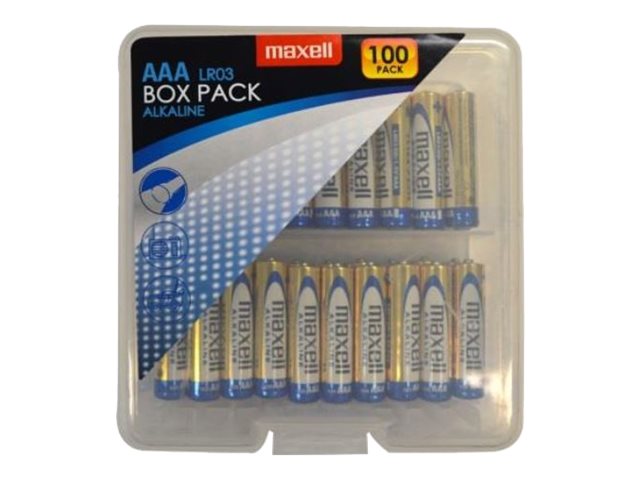 Maxell LR03 AAA Alkaline Batterie 100 Stück 1,5 V
