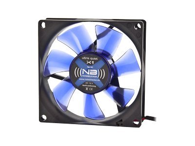Noiseblocker BlackSilentFan X1 Gehäuselüfter 80x80x25 mm Schwarz
