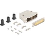 Delock Sub-D Steckergehäuse 50 Pin aus Metall inklusive Steckerverbinder Stecker und (67140)