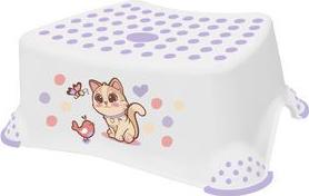 keeeper kids Tritthocker "tomek cats", weiß Tragkraft: 80 kg, Oberfläche und Füße gummiert, - 1 Stück (1864210034300)