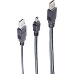 shiverpeaks BS77150 USB Kabel 0,6 m USB 2.0 2 x USB A Mini-USB B Schwarz (BS77150)