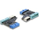 Delock USB 5Gbps Hub 20Pin Pfostenbuchse < 1x USB 5Gbps (67343)