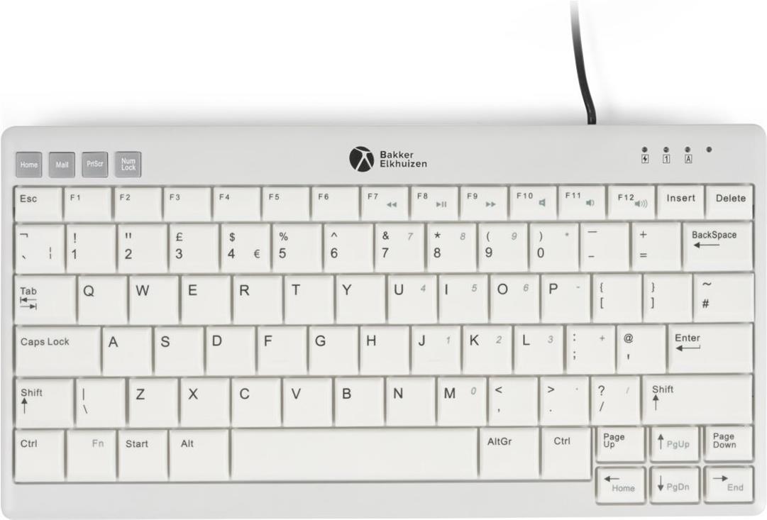 Bakker Elkhuizen Tastatur Ultraboard 950 V2 Compact UK Layout retail - Tastatur (BNEU950V2UK)
