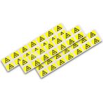 Lightwin FO WARNING SIGN 8MM Dekorativer Aufkleber Schwarz - Gelb 160 Stück(e) (FO WARNING SIGN 8MM)