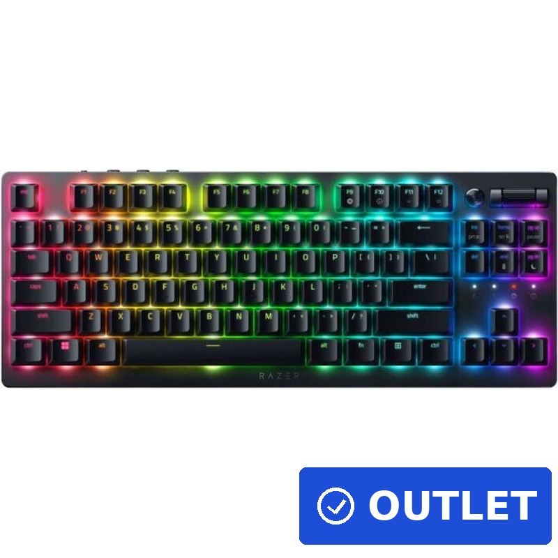 RAZER DeathStalker V2 Pro TKL Linearer optischer Switch (Rot) / Razer Chroma (RZ03-04370400-R3G1) (B-Ware)