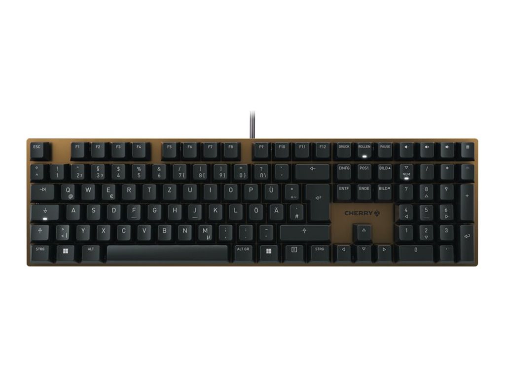 CHERRY KC 200 MX Mechanische USB-Tastatur QWERTZ Deutsch Schwarz - Bronze