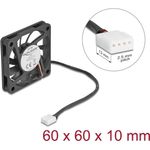 Delock Axiallüfter 12 V DC 60 x 60 10 mm schwarz (67294)