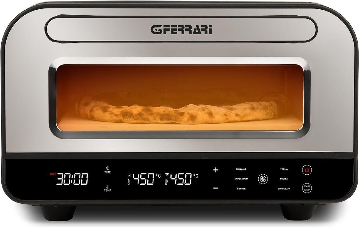 G3Ferrari Pizzaofen Pizza Pro 2 Minuti G10204 edelstahl/schwarz bis 1.850 Watt für O (G10204)