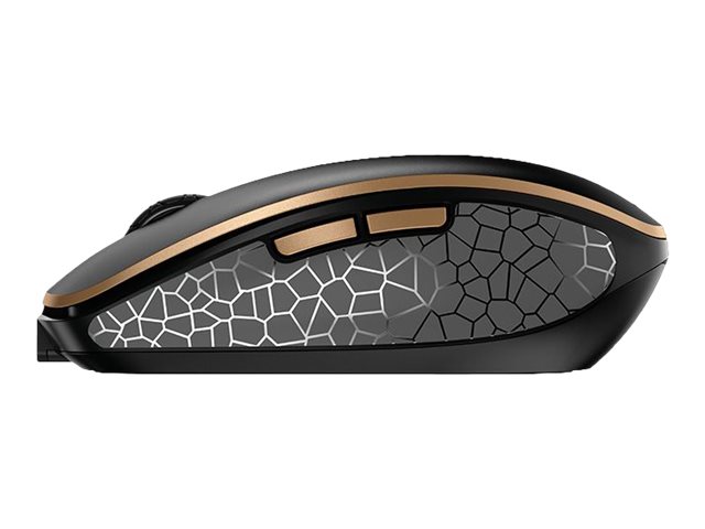 CHERRY DW 9100 SLIM Tastatur-und-Maus-Set Kabellos 2.4 GHz Bluetooth IT Schwarz, Bronze