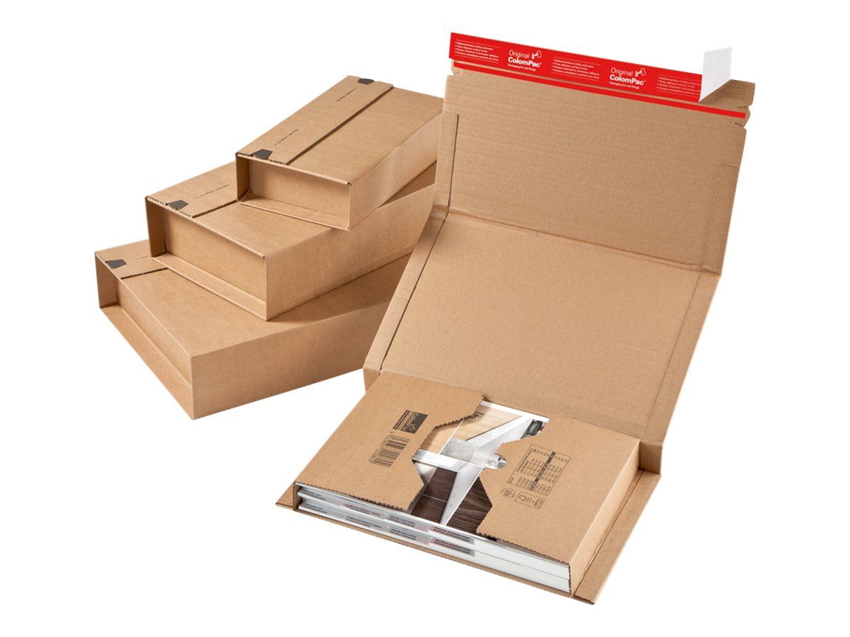 Dinkhauser ColomPac CP 020.01 Versandkarton für CDs 147 mm x 126 mm x 55 mm Braun