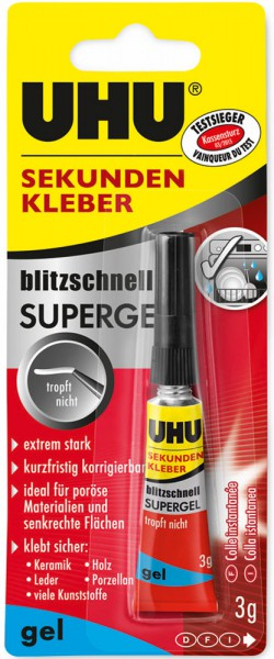 UHU SEKUNDENKLEBER SUPERGEL 3 g