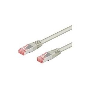 Wentronic Goobay CAT 6 Patchkabel, S/FTP (PiMF), Grau, 7.5 m - LSZH halogenfrei, Kupfer (50890)