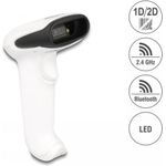 Delock Barcode Scanner 1D und 2D für 2,4 GHz, Bluetooth oder USB - weiß (90587)