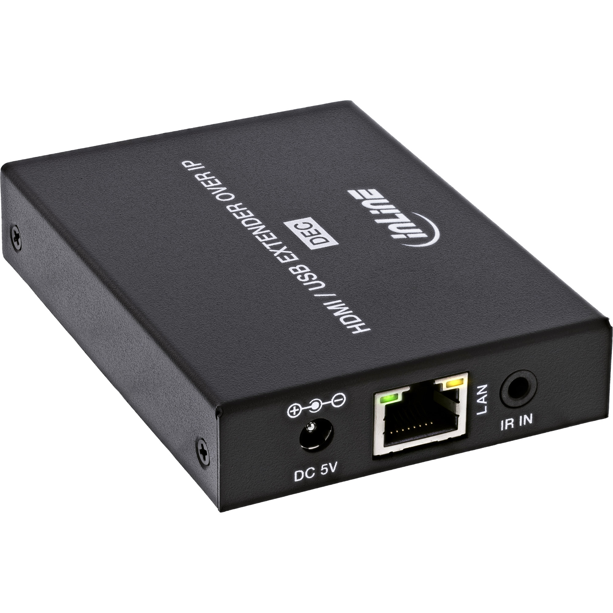 InLine KVM Extender over IP Empfänger RX HDMI Full-HD 150m Schwarz