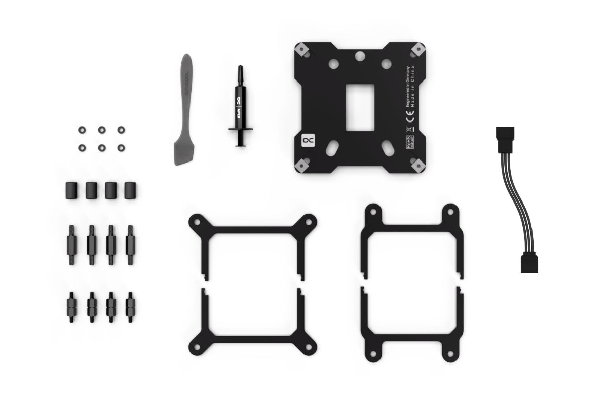 Alphacool Core 1 Aurora CPU-Wasserblock Schwarz