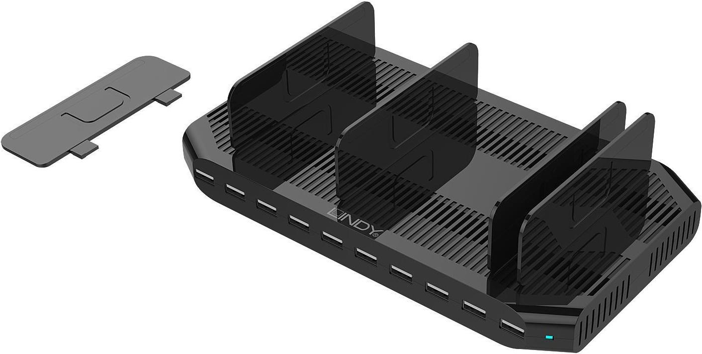 Lindy Netzteil 2,4 A 10 Ausgabeanschlussstellen USB nur Strom 73309