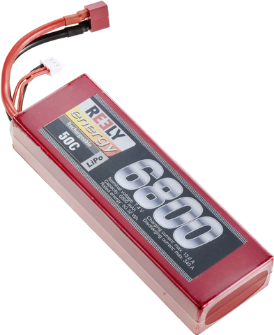 Reely Modellbau-Empfängerakku (LiPo) 7.4 V 6800 mAh Zellen-Zahl: 2 50 C Hardcase T-Stecksystem (RE-7856802)