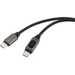 Renkforce USB-Kabel USB 2.0 USB-C® Stecker, USB-C® Stecker 0.50 m Silber (metallic) RF-6249292 (RF-6249292)