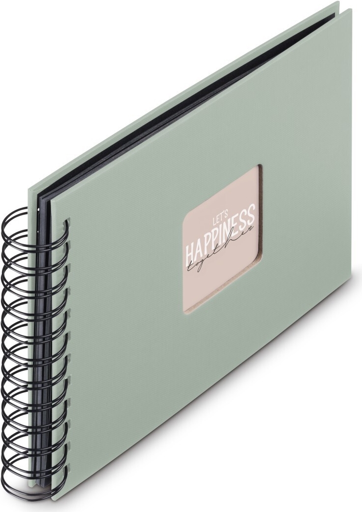 Hama Spiral-Album Fine Art 50 schwarze Seiten Salbei (00009869)
